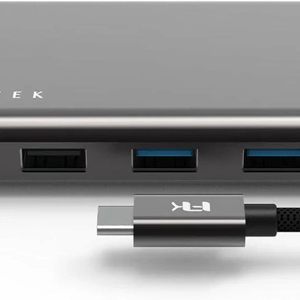 【公式】Type-Cハブ iPhone15対応 Mega-Dock 11 in 1 USB-C Hub USB-C PD最大100W対応 Thunderbolt 3データ転送/HDMI 4Kビデオ/デュアルカードリーダースロット搭載 トリプルディスプレイモード対応 Feeltek UCH011AP2