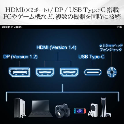 【公式】IRIE ゲーミングモニター 32インチ リフレッシュレート 95Hz 2560x1440 WQHD HDR対応 PS5対応 FFF-LD32P3D-RSL