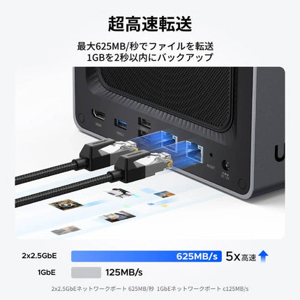 UGREEN NASync DXP4800｜4ベイ NASストレージ 最大136TB対応
