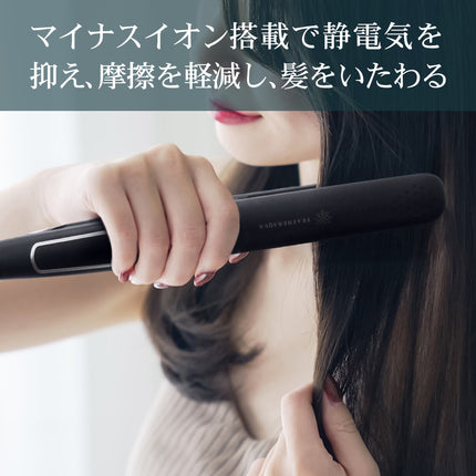 【公式】FEATHERAQUA ストレートアイロン ヘアアイロン マイナスイオン 24mm幅 ナノシルクプレート 特殊テフロン加工 耐熱ポーチ 海外対応 230℃ FA-SHI24シリーズ