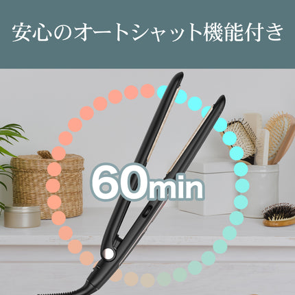 【公式】FEATHERAQUA ストレートアイロン ヘアアイロン マイナスイオン 24mm幅 ナノシルクプレート 特殊テフロン加工 耐熱ポーチ 海外対応 230℃ FA-SHI24シリーズ