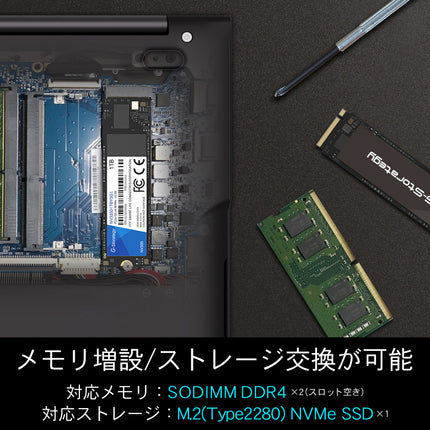 【公式】IRIE ノートパソコン Core i3-1215U Windows11 14.1インチ 256GB メモリ16GB 1年保証 FFF-PC14B1BK-RSL