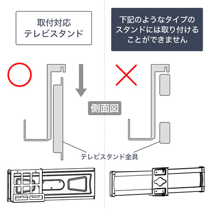 【公式】テレビスタンド HDDホルダー ハードディスクホルダー HDD収納 ハードディスク収納 簡単取付 IRIE テレビシリーズ対応 FFF-TVSTHLBK-1