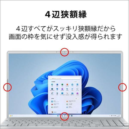 富士通 ノートパソコン Office付き 整備済み品(マウス・MNL無) Windows11 15.6インチ SSD 256GB 16GBメモリ Ryzen 7 フルHD DVD-RW WPS Office搭載 FMV FUJITSU LIFEBOOK AH50/H1 FMVA50H1S 180日保証 訳あり アウトレット