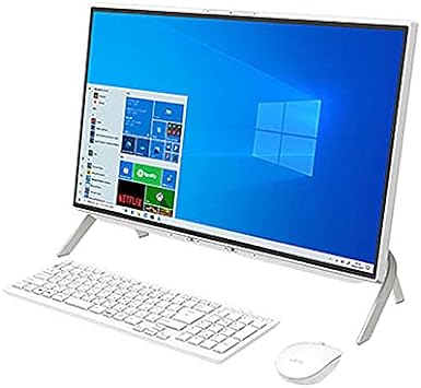富士通 デスクトップパソコン アウトレット 新品 同様 Windows11 23.8インチ 1TB + 256GB SSD 8GBメモリ Core i3 フルHD DVD-RW Webカメラ FMV FUJITSU ESPRIMO WF1/F3 FMVWF3F17 訳あり