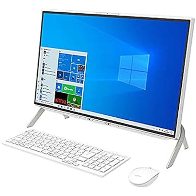 富士通 デスクトップパソコン アウトレット 新品 同様 Windows11 23.8インチ 1TB + 256GB SSD 8GBメモリ Core i3 フルHD DVD-RW Webカメラ FMV FUJITSU ESPRIMO WF1/F3 FMVWF3F17 訳あり