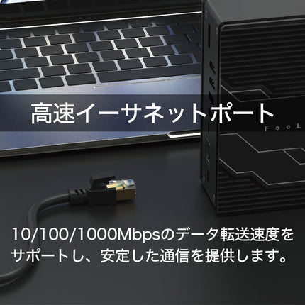 HCD016GM1F USB-C ドッキングステーション｜HDMI×2・DP出力・100W PD対応