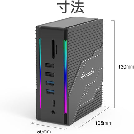 HCD016GM1F USB-C ドッキングステーション｜HDMI×2・DP出力・100W PD対応