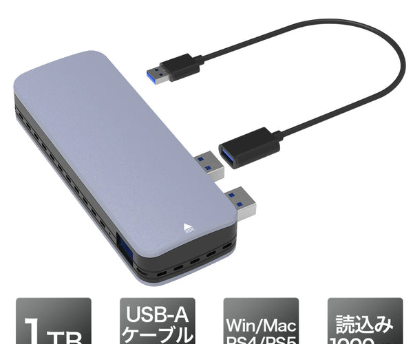 公式】G-Storategy 外付け SSD 1TB USB3.2 シルバー – ICHIBAKAN