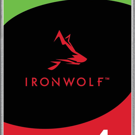 Seagate IronWolf 4TB HDD ST4000VN008｜NAS・常時稼働向け高耐久モデル｜RAID対応・低振動