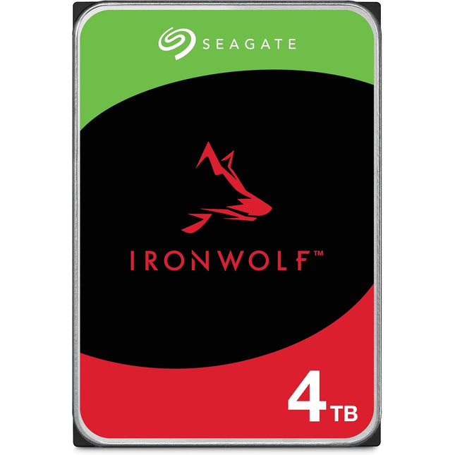 Seagate IronWolf 4TB HDD ST4000VN008｜NAS・常時稼働向け高耐久モデル｜RAID対応・低振動