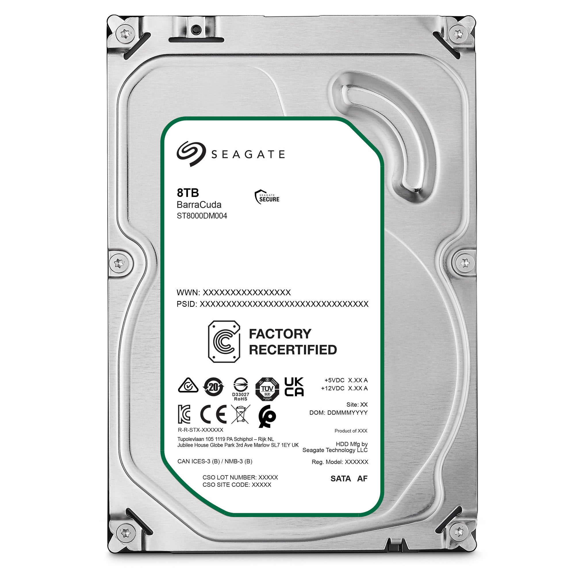 HDD 3.5インチ 8TB 5400rpm SATA600 256MB seagate BarraCuda