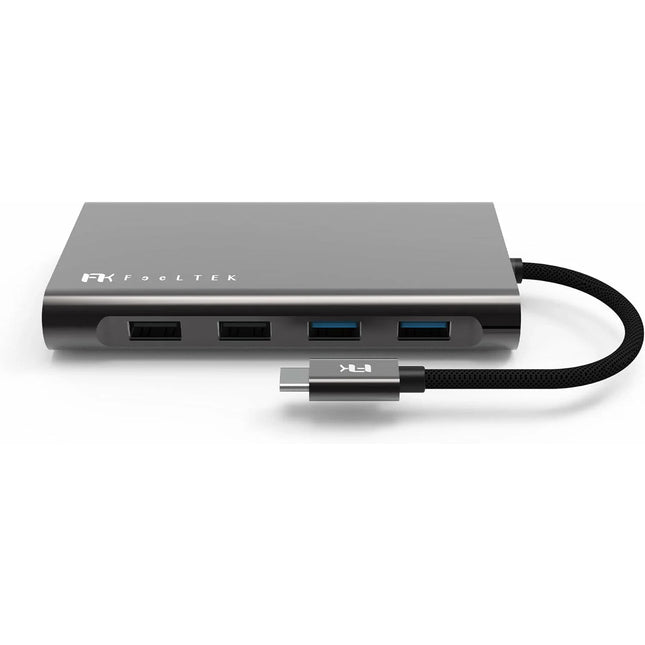 【公式】Type-Cハブ iPhone15対応 Mega-Dock 11 in 1 USB-C Hub USB-C PD最大100W対応 Thunderbolt 3データ転送/HDMI 4Kビデオ/デュアルカードリーダースロット搭載 トリプルディスプレイモード対応 Feeltek UCH011AP2