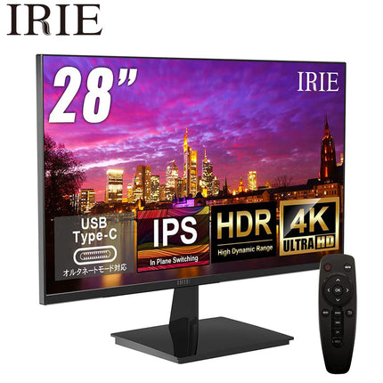 【公式】IRIE ゲーミングモニター 28インチ リフレッシュレート 60Hz 3840x2160 4K HDR対応 FFF-LD28P1