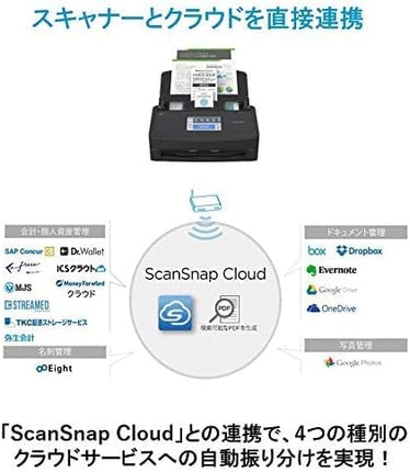 【公式】スキャナー A3 富士通 PFU ScanSnap iX1600 最大A3 対応 両面 2つ折り Wi-Fi ドキュメントスキャナ 本の自炊 名刺の整理 レシートで家計簿 FI-IX1600A FI-IX1600ABK