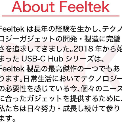 【公式】Type-Cハブ iPhone15対応 Portable 8 in 1 USB-C Hub USB-C PD最大100W HDMI 4K出力 VGA 1080P同時出力 Thunderbolt3 イーサネットポート SDカードリーダースロット3.5mm Feeltek UCH008AP2