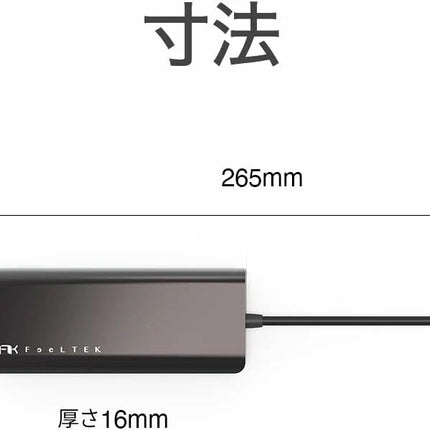 【公式】Type-Cハブ iPhone15対応 Portable 6 in 1 USB-C Hub USB-C PD最大100W対応 HDMIポート最大4K@30Hz対応 デュアルUSB-Aポート USB3.1高速転送対応 ギガビット イーサネット SDカードスロット Feeltek HCM006AP2F