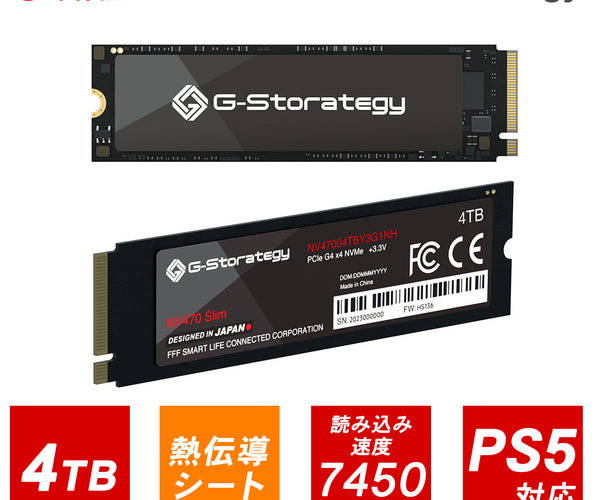 公式】G-Storategy SSD 4TB 銅熱伝導シート M.2 – ICHIBAKAN