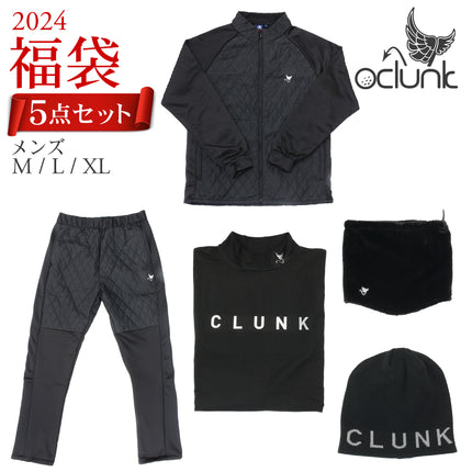 福袋 ゴルフウェア 冬物 5点セット クランク CLUNK 2024 メンズ ラッキーバック 秋冬 防寒