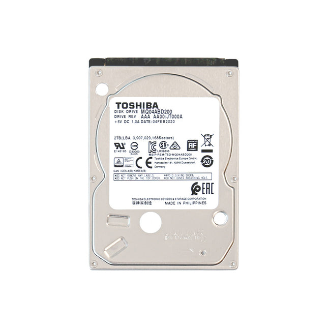東芝 2TB 内蔵ハードディスク MQ04ABD200 2.5インチ SATA 3Gbps 薄型 リファービッシュ品 5400rpm 128MiB