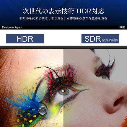 【公式】IRIE ゲーミングモニター 27インチ リフレッシュレート 60Hz 3840x2160 4K HDR対応 FFF-LD27P2