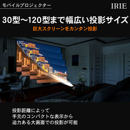 【公式】FFF　モバイルプロジェクター 小型 Andorid9 DLP Wi-Fi 台形補正 4000mAh 30000時間 ポータブル FFF-PJM1